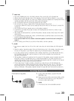 Preview for 23 page of Samsung HT-D7500W User Manual