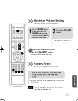 Предварительный просмотр 51 страницы Samsung HT-DB400M Instruction Manual