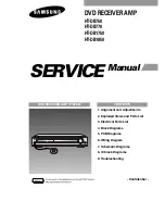 Samsung HT-DB750 Service Manual preview