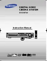 Samsung HT-DB760 Instruction Manual предпросмотр