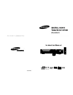 Предварительный просмотр 1 страницы Samsung HT-DB760T Instruction Manual