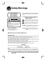 Предварительный просмотр 2 страницы Samsung HT-DB770 Instruction Manual