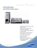 Samsung HT-DS100 Specifications предпросмотр