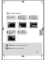 Предварительный просмотр 43 страницы Samsung HT-DS110 Instruction Manual