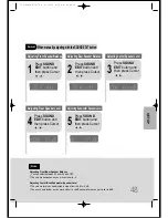 Предварительный просмотр 49 страницы Samsung HT-DS110 Instruction Manual