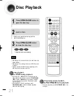 Предварительный просмотр 22 страницы Samsung HT-DS460 Instruction Manual