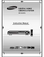 Samsung HT-DS470 Instruction Manual preview