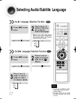 Предварительный просмотр 38 страницы Samsung HT-DS900 Instruction Manual