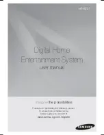 Предварительный просмотр 1 страницы Samsung HT-E321 User Manual