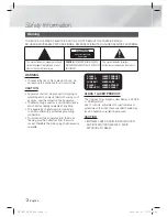 Предварительный просмотр 2 страницы Samsung HT-E3550 User Manual