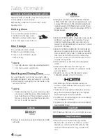 Preview for 4 page of Samsung HT-E445K User Manual