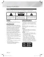 Предварительный просмотр 2 страницы Samsung HT-E5400 User Manual