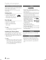 Предварительный просмотр 4 страницы Samsung HT-E550/ZA User Manual