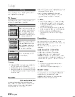 Предварительный просмотр 22 страницы Samsung HT-E550/ZA User Manual