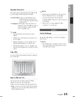 Предварительный просмотр 25 страницы Samsung HT-E550/ZA User Manual