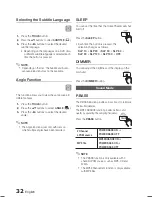 Предварительный просмотр 32 страницы Samsung HT-E550/ZA User Manual