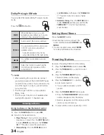 Предварительный просмотр 34 страницы Samsung HT-E550/ZA User Manual