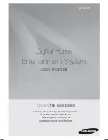 Предварительный просмотр 1 страницы Samsung HT-E550 User Manual