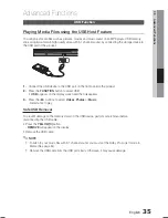 Предварительный просмотр 35 страницы Samsung HT-E550 User Manual