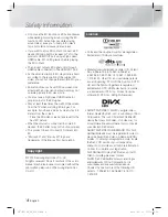 Preview for 4 page of Samsung HT-E5530 User Manual