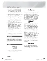 Preview for 4 page of Samsung HT-E8200 User Manual