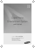 Предварительный просмотр 1 страницы Samsung HT-F450 User Manual