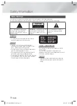 Preview for 2 page of Samsung HT-F456K User Manual