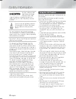 Preview for 4 page of Samsung HT-F5500 User Manual