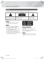 Preview for 2 page of Samsung HT-F5502K User Manual