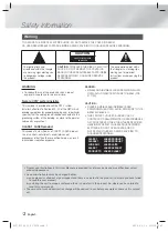 Preview for 2 page of Samsung HT-F5530 User Manual