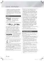 Предварительный просмотр 4 страницы Samsung HT-F5530 User Manual