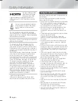 Preview for 4 page of Samsung HT-F6500 User Manual