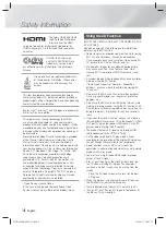 Предварительный просмотр 4 страницы Samsung HT-H4530R User Manual