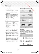 Предварительный просмотр 42 страницы Samsung HT-J5550W User Manual