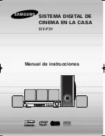 Preview for 2 page of Samsung HT-P29 Manual Del Instrucción