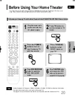 Предварительный просмотр 21 страницы Samsung HT-Q20 Instruction Manual