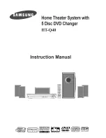 Samsung HT-Q40 Instruction Manual preview