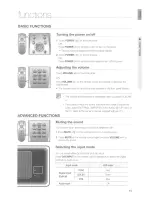 Preview for 15 page of Samsung HT-SB1G User Manual