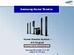 Samsung HT-TXQ120 Manual preview