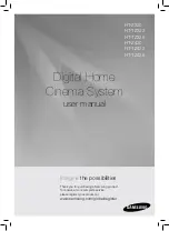 Samsung HT-TZ325 User Manual preview