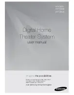 Samsung HT-TZ522 User Manual preview