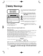 Preview for 2 page of Samsung HT-UP30 Instruction Manual