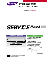 Preview for 1 page of Samsung HT-X250 Service Manual