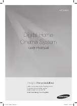 Samsung HT-X625 User Manual preview