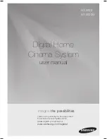 Samsung HT-X720G User Manual preview