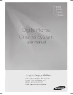 Samsung HT-X725 User Manual preview