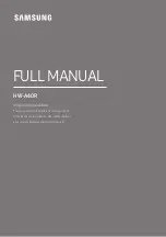 Предварительный просмотр 1 страницы Samsung HW-A40R Full Manual