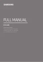 Samsung HW-A430 Full Manual предпросмотр