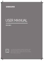 Samsung HW-A450 User Manual preview