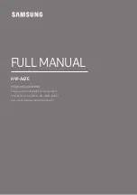 Samsung HW-A67E Full Manual preview